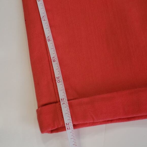 CODE BLEU WOMEN'S SOHO CROP JEANS SIZE 6, CORAL COLOR - Picture 6 of 9